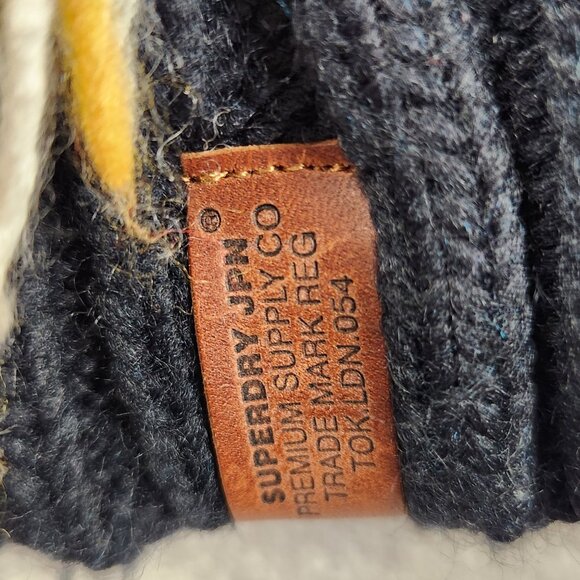 Superdry Premium Knit Wool Blend Rhumi Tassel Black Cardigan Women's Size XS - Picture 5 of 10